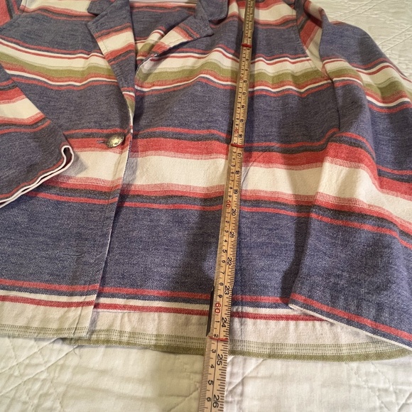 Chico's Multicolor Striped Blazer - Picture 8 of 10